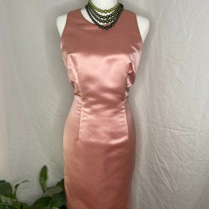 Vintage look Pink  2pc dress w/ velvet jacket